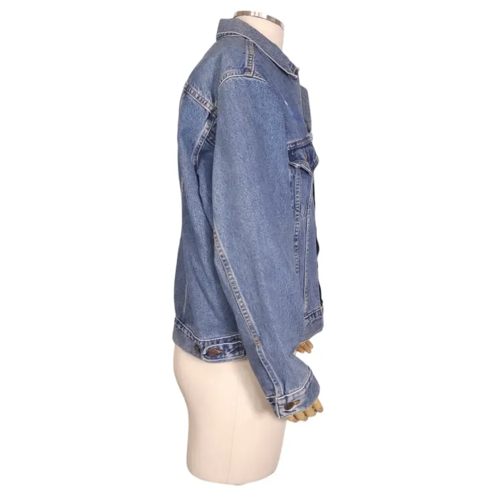 Vintage Levi's Chevy Truck US Alpine Ski Sugarloaf 1996 Trucker Jacket Medium